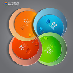vector paper progress steps for tutorial