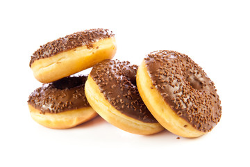 donuts isolated on white background