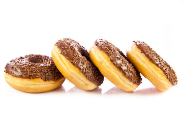 donuts isolated on white background