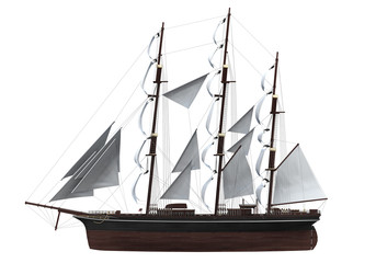 Sail Ship Isolated