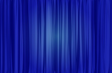 blue curtain