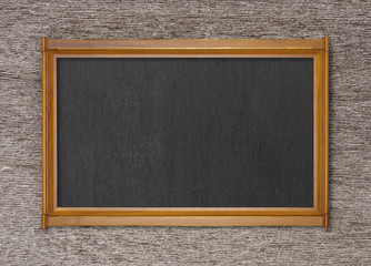 blackboard on ancient wood background