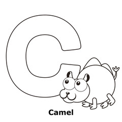 Coloring Alphabet for Kids, C