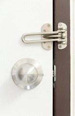 Door locked with Doorknob