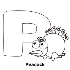 Coloring Alphabet for Kids, P
