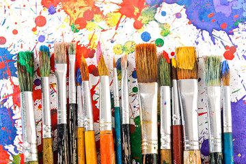 Obraz premium Paints and brushes