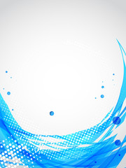 Abstract blue background. Halftone theme. Vector