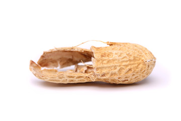 A peel of peanut close-up