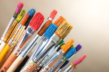 Obraz premium Paints and brushes