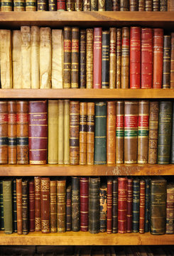 Old books, library