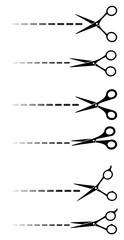 set of black scissors