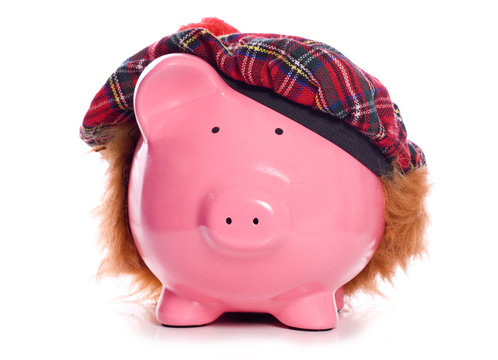 Scottish piggy bank