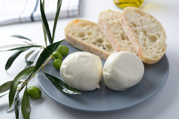 Mozzarella and olives