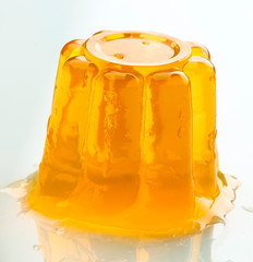 Gelatin colors  loose on white base