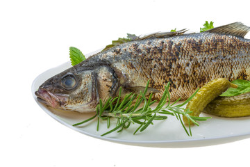 Roasted seabass