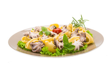 Lumaconi with octopus