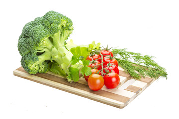 Brokoli and cherry tomato