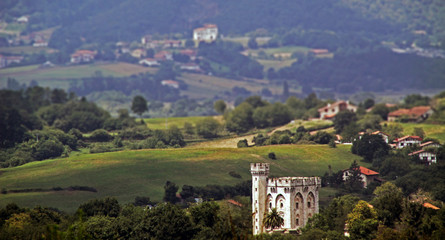 Vista panorámica de la comarca de Uribe, Bizkaia