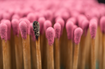 Close-up of a red matches