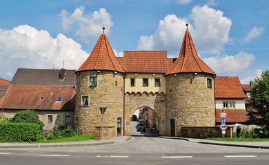 Fototapeta na wymiar Stadttor Prichsenstadt