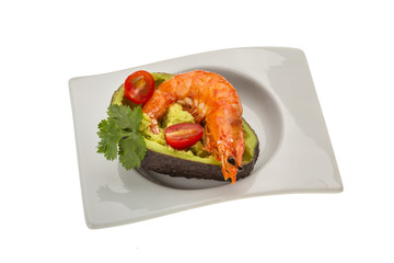 Shrimps and Avocado