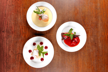 Traditional hungarian desserts on the table