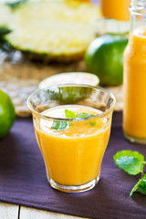 Pineapple with Orange and Mango smoothie