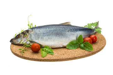 Marinated herring with herbs