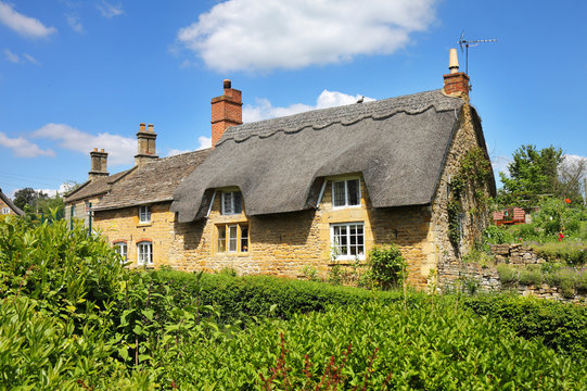 Traditional Cotswold Stone Village Cottages