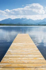  Jetty with lake and alps © Wolfgang Zwanzger