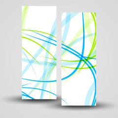 Vector banner set for your design, abstract Illustration.