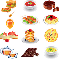 food photo-realistic vector set