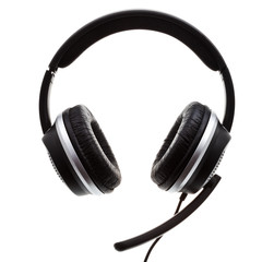 black headphone set