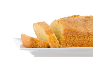 Fresh homemade butter cake