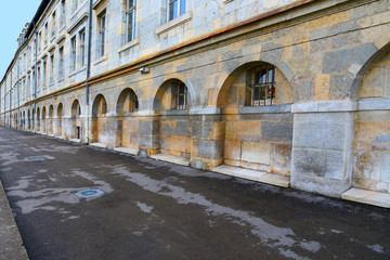 Fototapeta premium Detail des Quai Vauban / Besançon, Frankreich