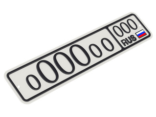 Элитный автомобильный номерной знак