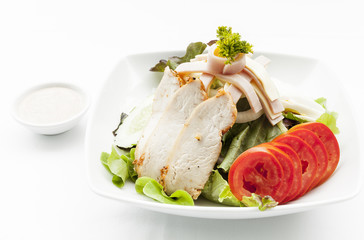 Gourmet salad and mixed green.