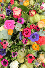 Wildflower arrangement in bright colors
