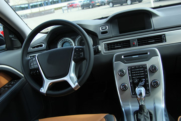 Modern car interior