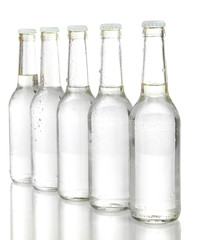 Water bottles isolated on white