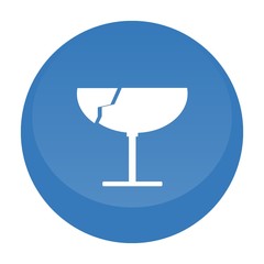 Verre cassé, symbole fragile
