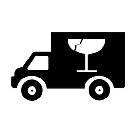 Livraison de contenu fragile dans un camion