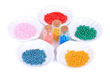 Different colorful beads