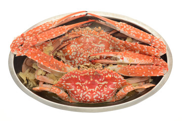 A Serving Of Cooked Flower Crab