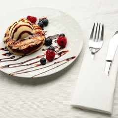 A Stylish Pancakes Dessert