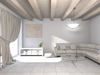modern living room - interior architecture