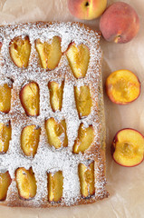 Pfirsich Mandel Kuchen