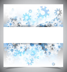Blue and white modern abstract background