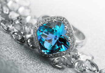 Jewelry gems and topaz ring - 53310496