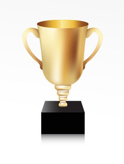 Golden trophy